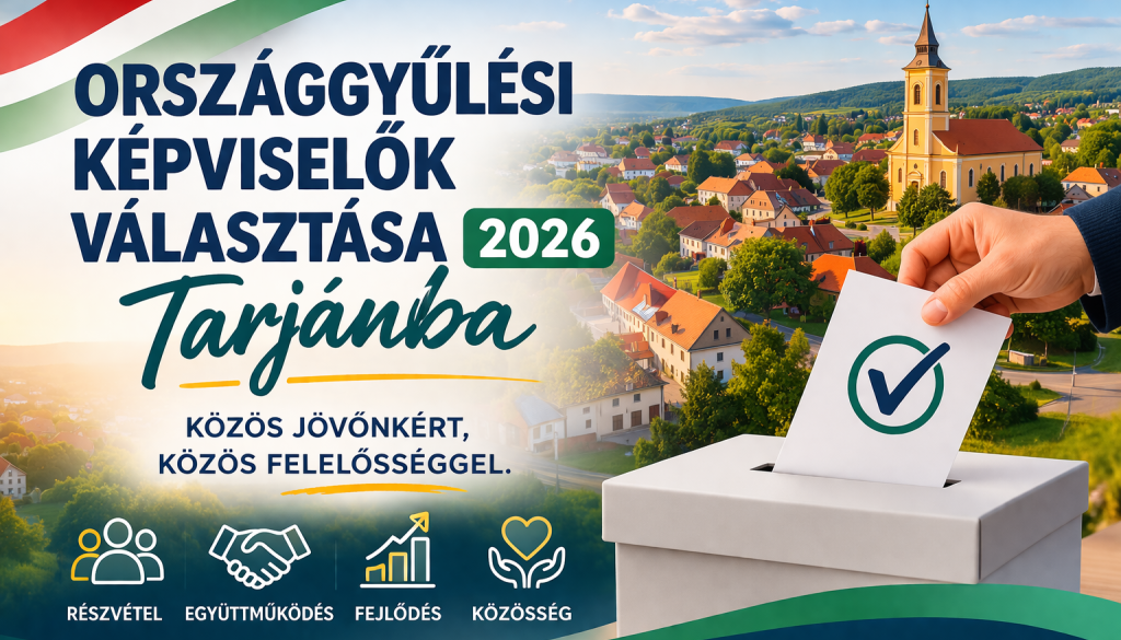 Tarján 2026 választás promóciós plakát