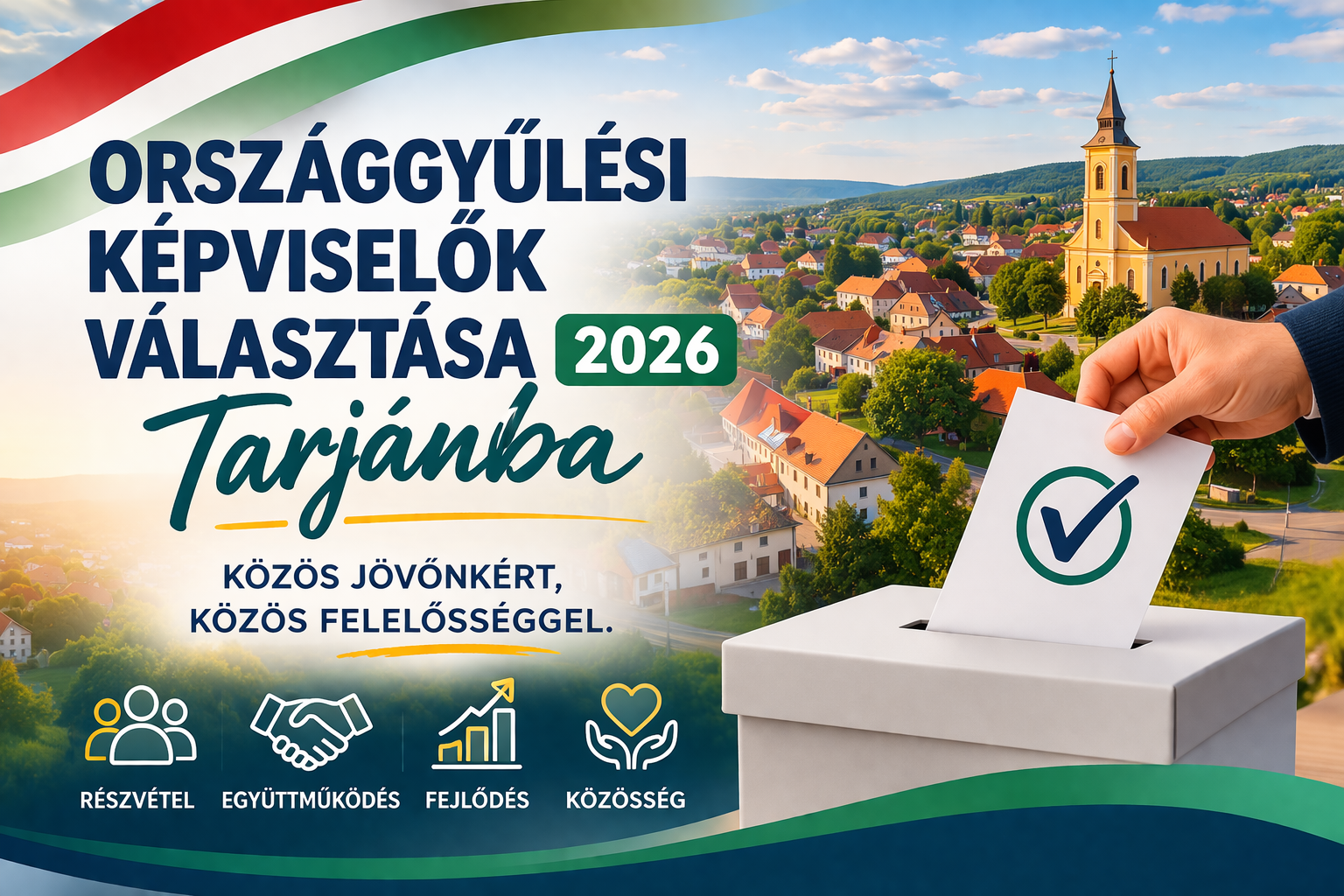 Tarján 2026 választás promóciós plakát